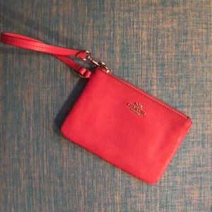 Pink Coach Wristlet